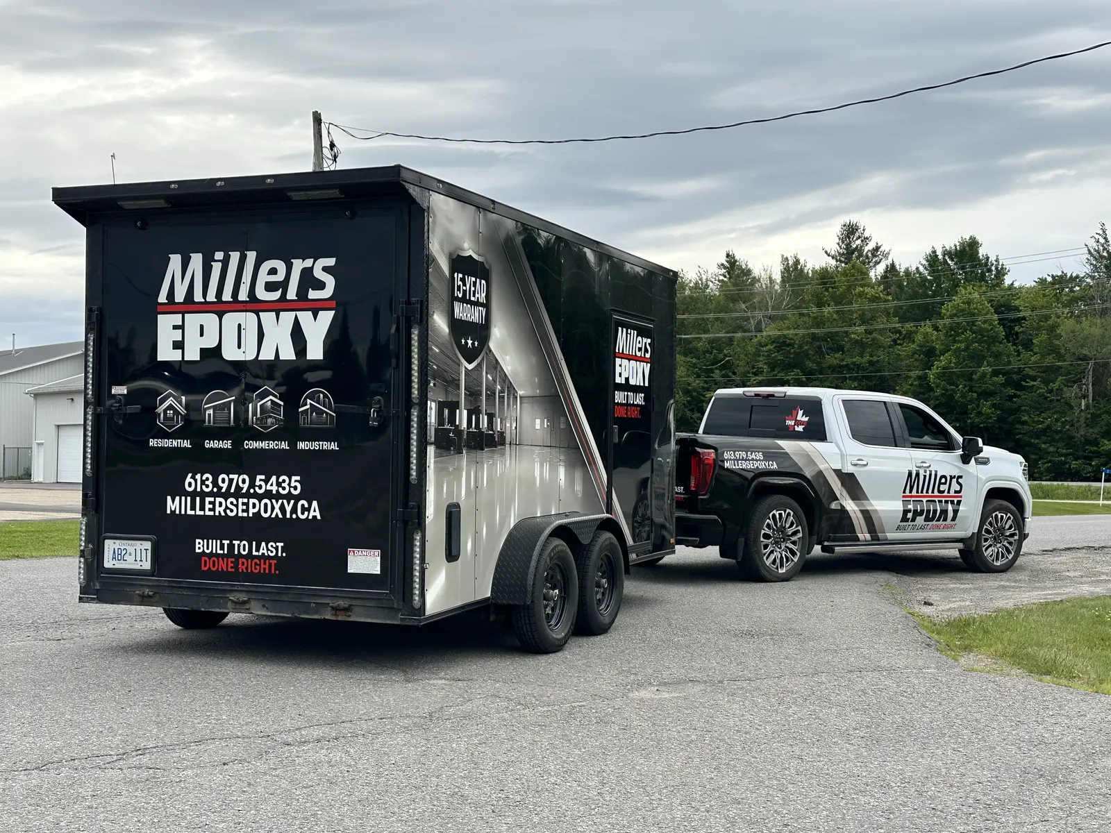 Millers Epoxy Trailer and GMC