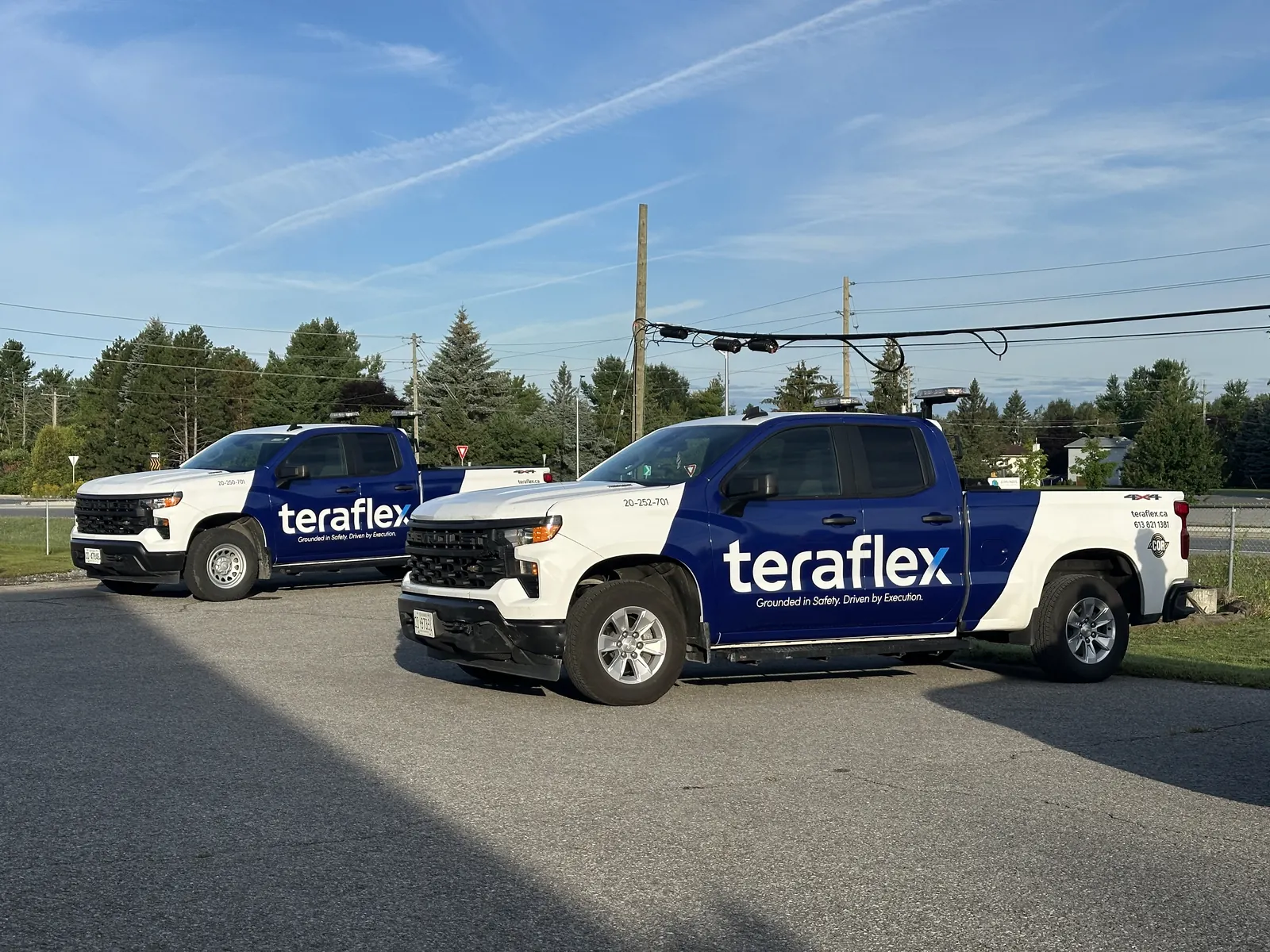 Teraflex Chevrolet Silverado fleet wrapped by VSF Wrap