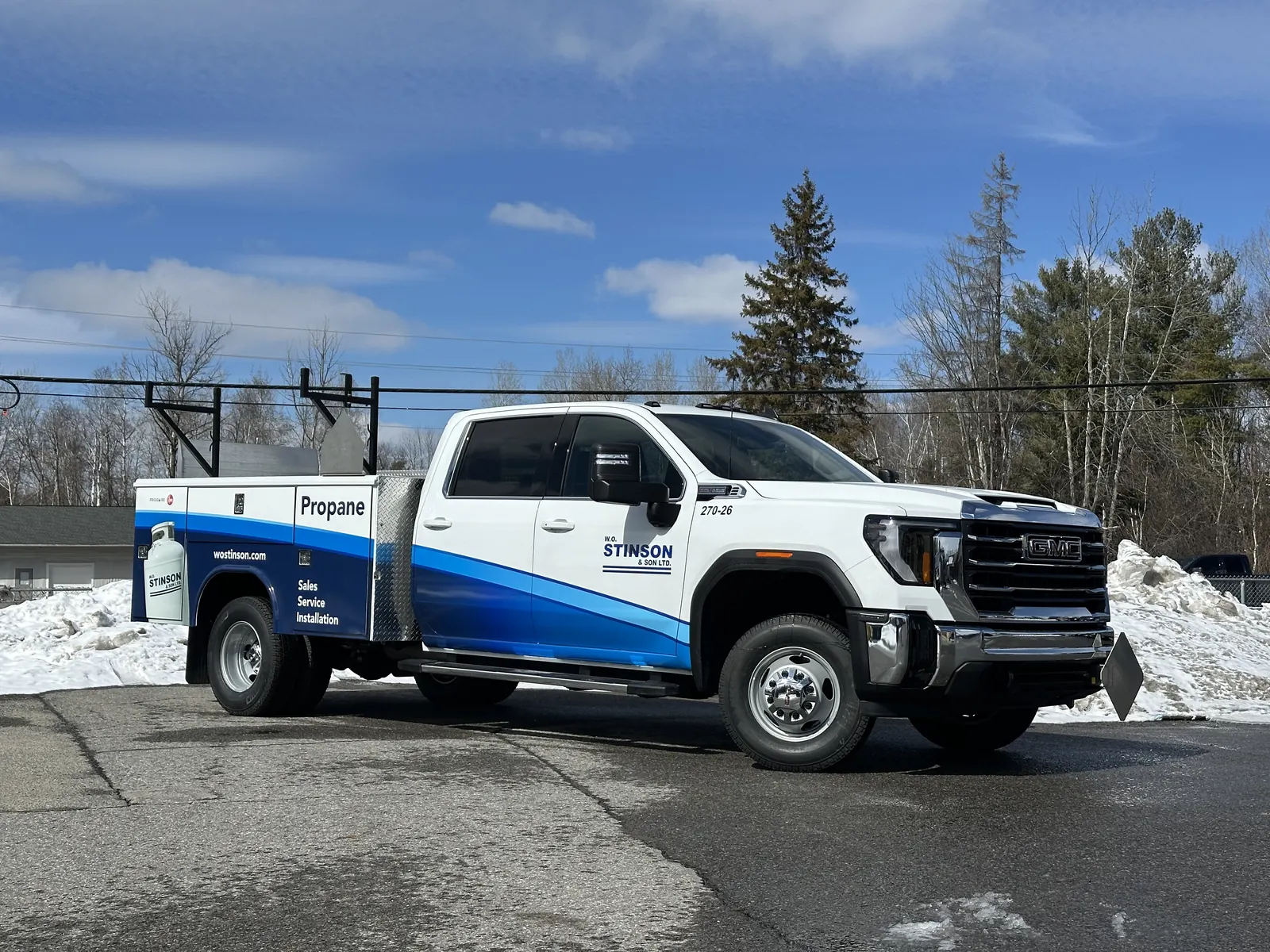 WO Stinson Propane Service Truck