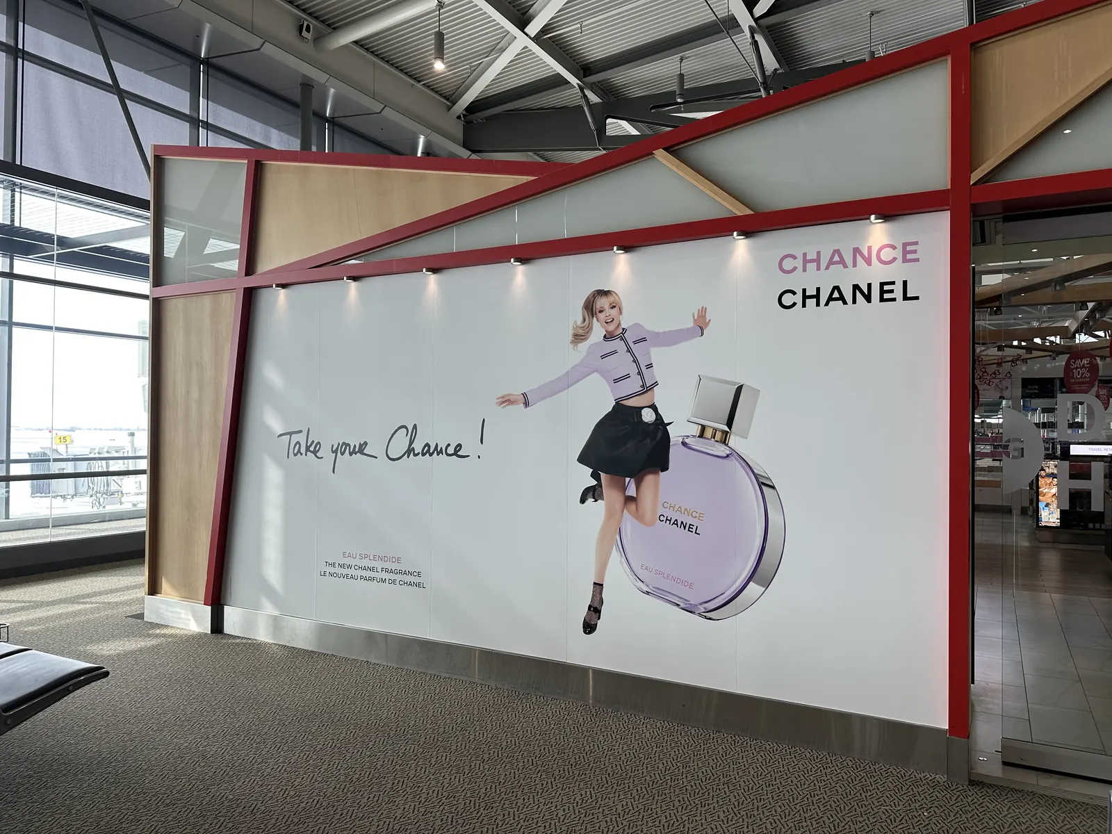 YOW Ottawa Airport Chanel Wall Graphic