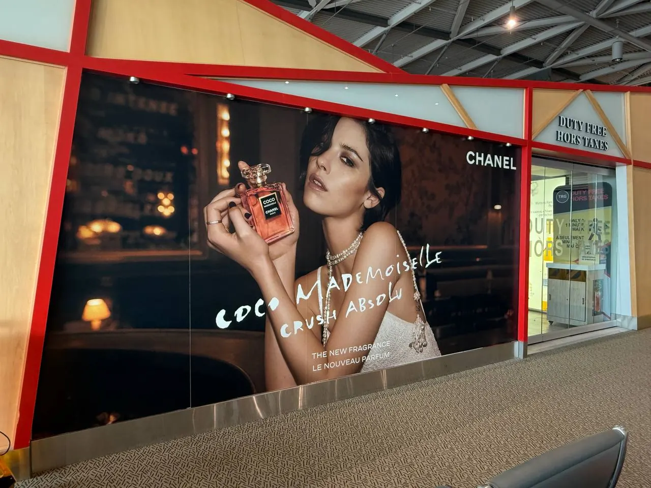 YOW Ottawa Airport Duty Free Chanel Wall Graphic