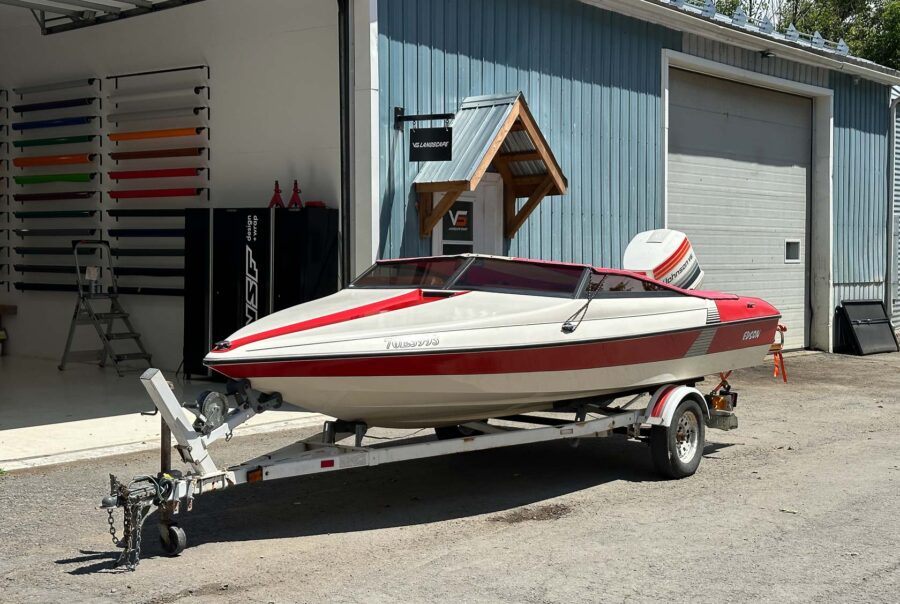 Eye-catching custom boat decals designed for a sleek and professional look, enhancing branding and style by VSF Wrap in Ottawa