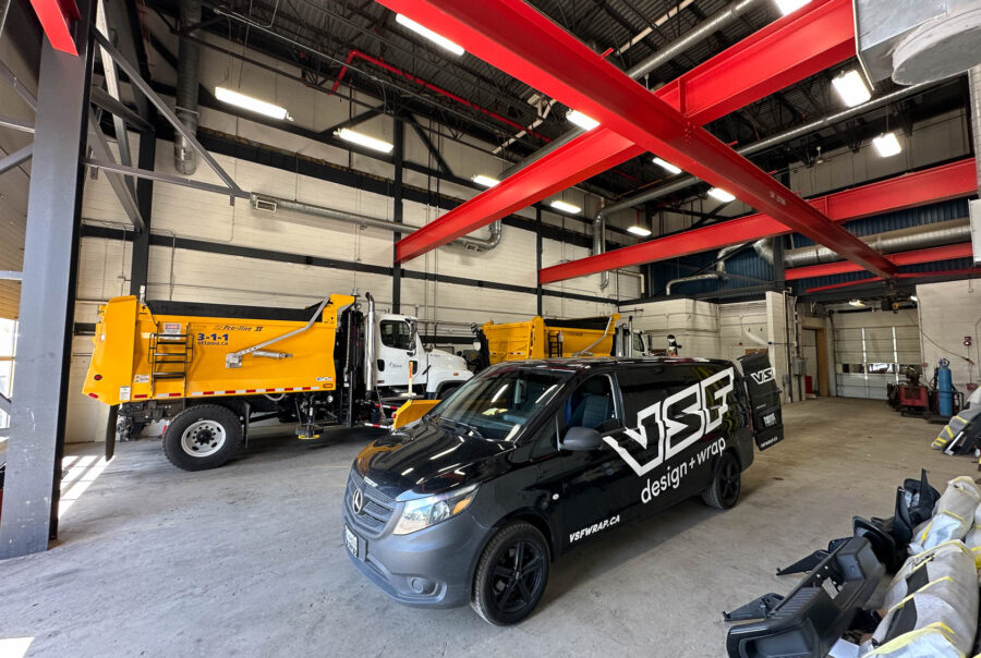 Professional commercial wrap and mobile decal installation for City of Ottawa fleet vehicle by VSF Wrap