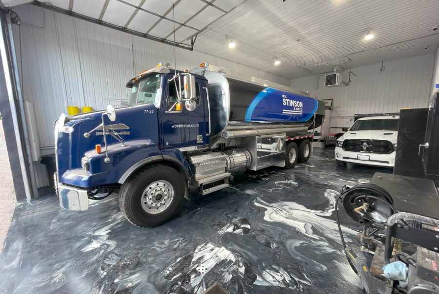 Commercial fuel tanker wrap for WO Stinson single axle tanker by VSF Wrap in Ottawa